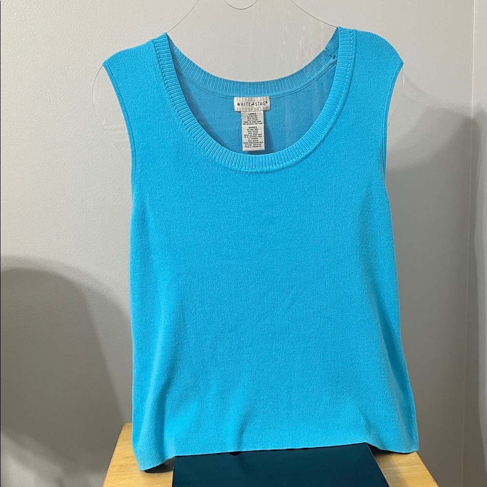 White Stag Turquoise Tank Top size Large